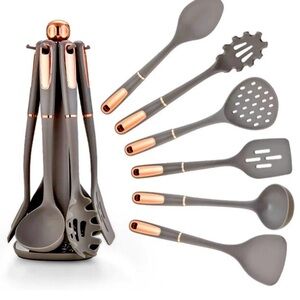 Silicone Kitchenware Non-stick Cooking Utensils Set Cookware Heat Resistant.